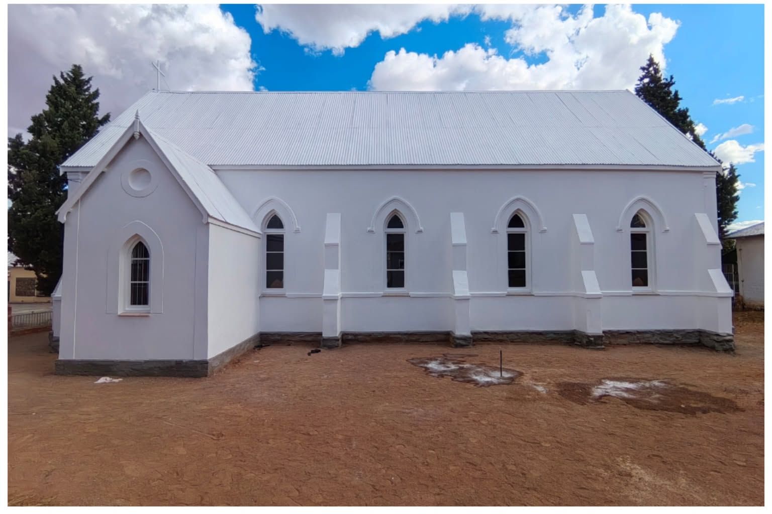 Church exterior after restoration